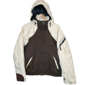 Columbia Titanium Tech 3-1 Interchange Ski Jacket Women’s Large Khaki Brown